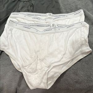 Jockey White Cotton Briefs Classic Fit (2) size 42
